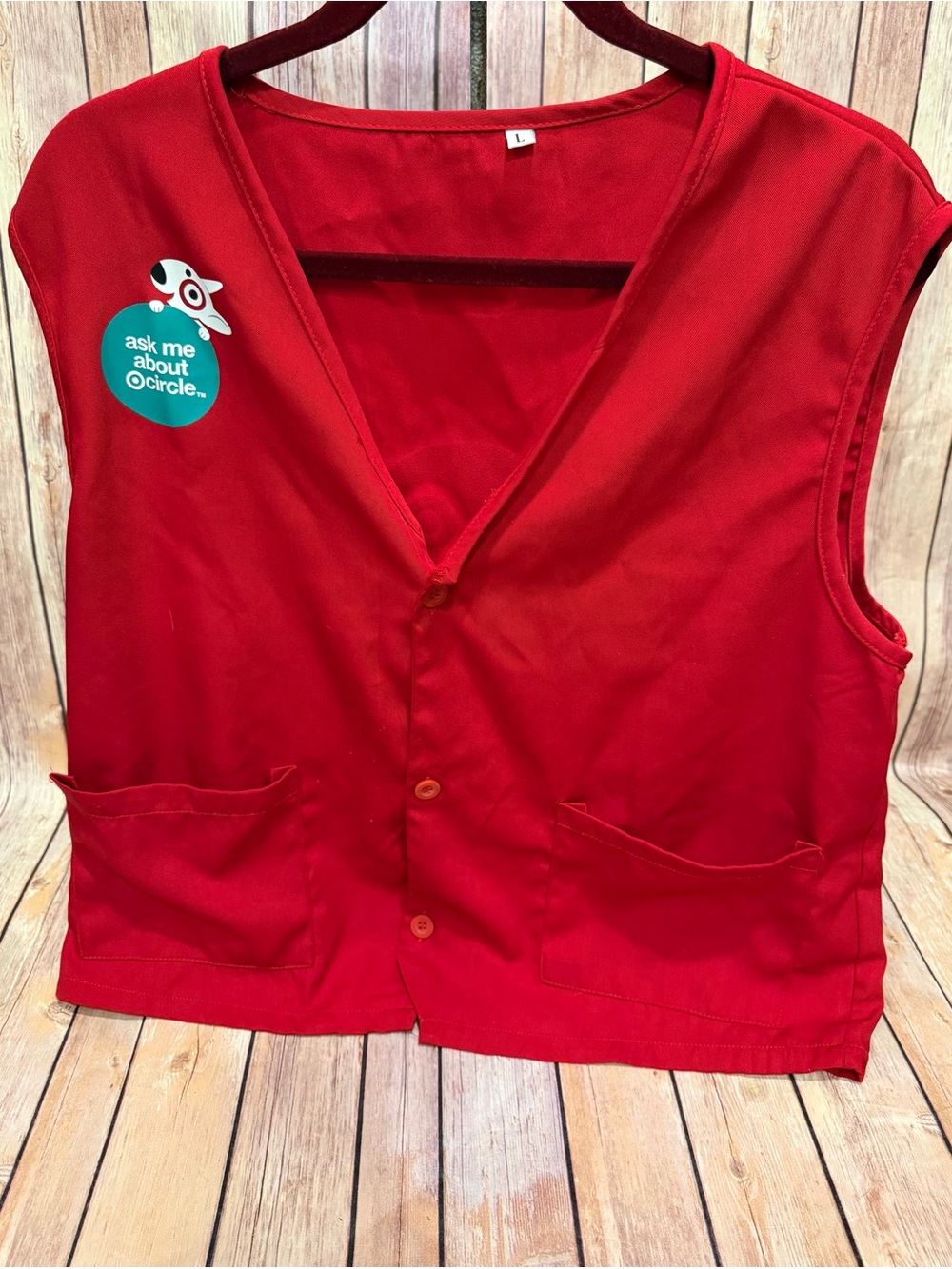 Target's Signature Brand Red Vest -Size Large